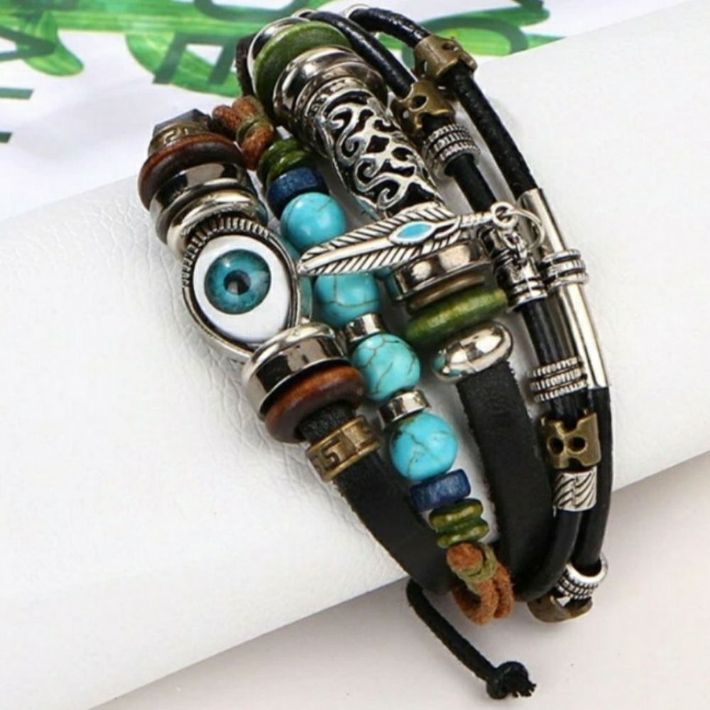 Evil Eye Turquoise Boho bracelet